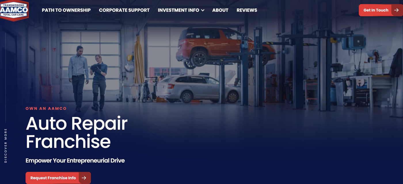AAMCO franchise production website