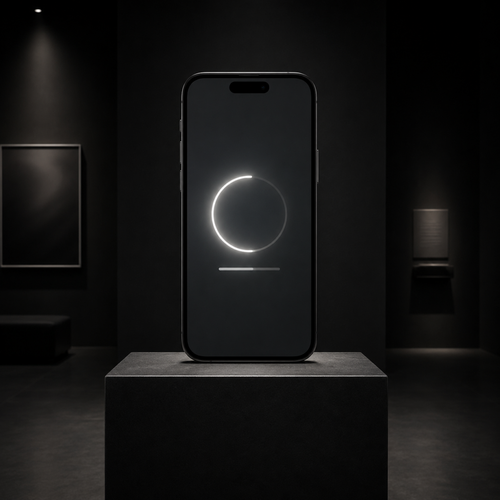 black phone in museum