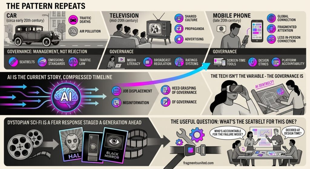 infographic showing media and their consequences
